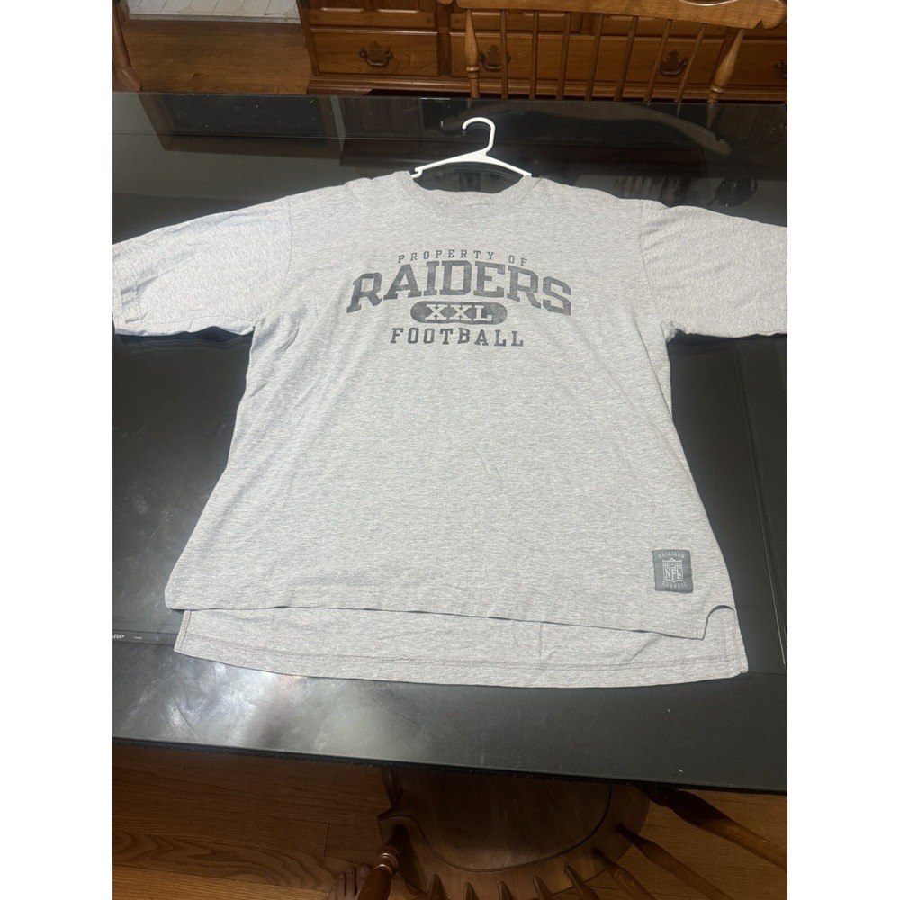 Oakland Raiders gridiron classic retro Reebok XXL gray T-shirt 10115